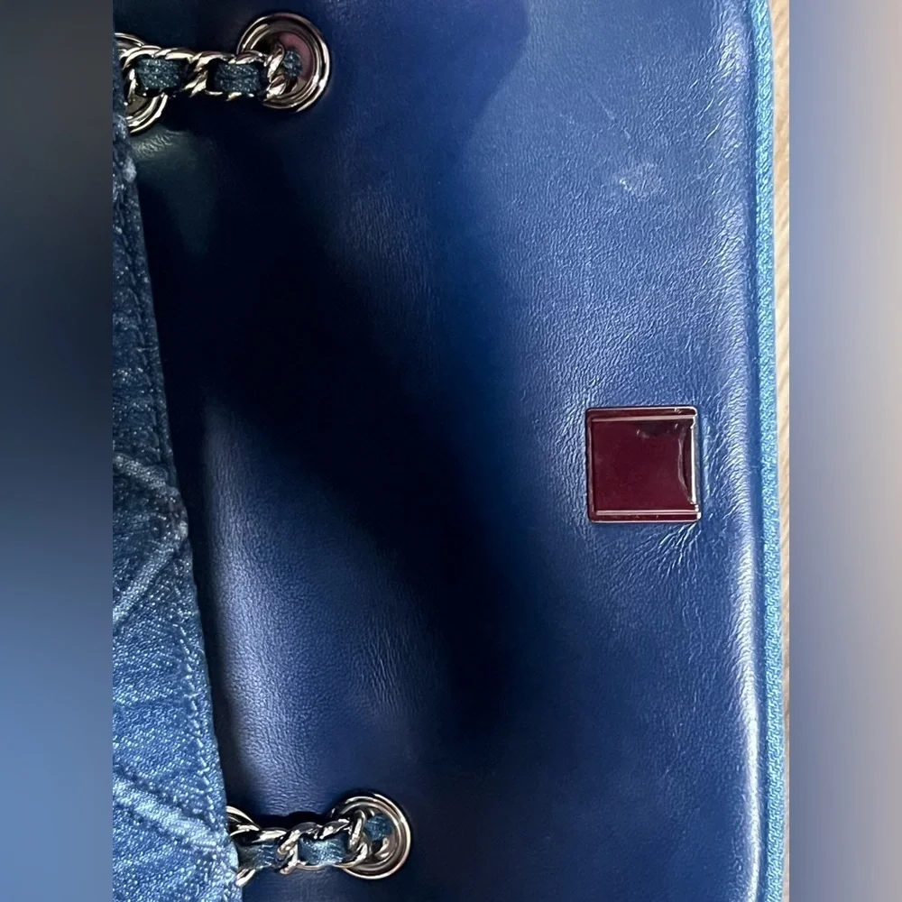 Tory Burch Small Fleming Soft Denim Convertible Shoulder Bag